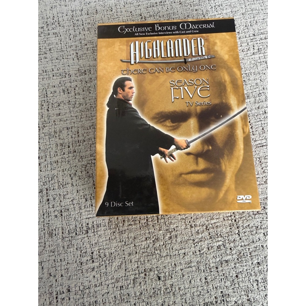 Highlander The Series Season Five DVD 9-Disc Box Set Bonus Material Adrian Paul
